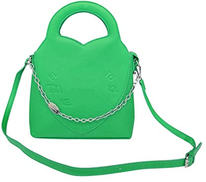 Neon Damen Taschen 2023 Damen Taschen Trendy Fashion Drawstring Lady Bag Border Casual Brief Handtasche Crossbody Gelb Mit Taschen (Green, One Size)
