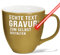 PR Print Royal XXL Jumbotasse gravieren, Hochwertige Porzellan-Tasse mit Gravur, hochglänzende Oberfläche, in Gold, 400 ml | Personalisiertes Geschenk