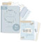 mintkind® Schwangerschaft Geschenkset Meine Schwangerschaft Tagebuch + Meilensteinkarten Schwangerschaft Blau I Schwangerschaft verkünden I Personalisierte Geschenke Baby