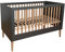 ATB Grau Babybett Ila 60x120 - Baby Bett Für Baby, Massivholz Bed 120x60 for Babys - Kinderbett Ab 3 Jahr - Graphit Crib 60 x 120 - Beyaz Bebek Yatagi - Komplett Beybi Cots Für Sleep