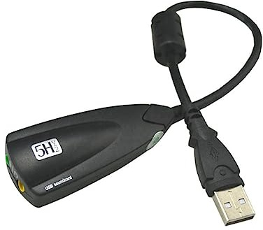 NONDK Externe USB-Soundkarte, Kabelgebundene Aufnahme-Soundkarte 7.1-Adapter 5HV2 3D-Audio-Headset-Mikrofon