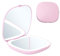 Taschenspiegel, LED Reisespiegel mit Licht Spiegel Klein, Tragbarer Makeup Spiegel, Taschenspiegel mit Vergrößerung 1X/3X, Taschenspiegel Handspiegel, Kosmetikspiegel Licht, LED Kompaktspiegel (Rosa)