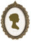 Sunlit Vintage-Bilderrahmen, 12,7 x 17,8 cm, oval, antiker Bilderrahmen mit Glasfront, Luxus-Foto-Display, Tisch-Wandbehang, Gold und Schwarz