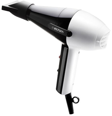 Haartrockner elchim 2001 Black&Pearl | Professioneller Haartrockner | Zwei Geschwindigkeiten | Fünf Temperaturen | Motor mit langer Lebensdauer | für weiches und seidiges Haar | 1700-2000W 220-240V