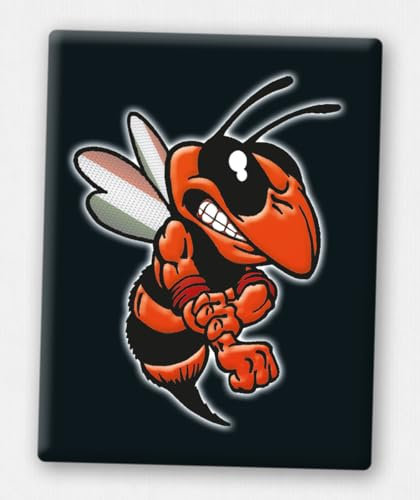 Vespa Emblem - Front-Emblem für Vespa Piaggio Kaskade - 3D-Doming Aufkleber von V.Sticker.com - VP-324 - Wespe Orange