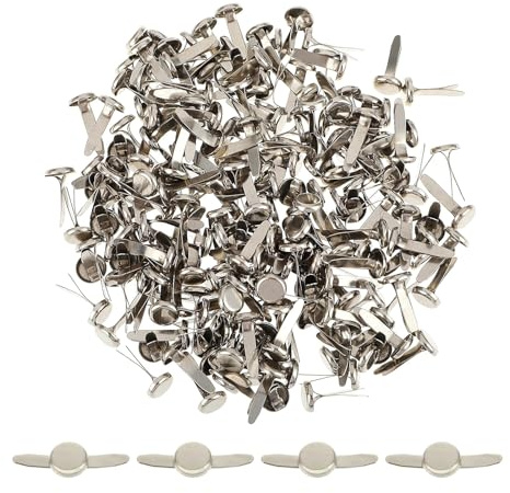 100 pz Brads Modello Clip Fermagli carta in metallo Divise Spille Clip a testa tonda per la scuola Scrapbooking Clip Clip in metallo