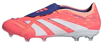 adidas Unisex Pro Fold-Over Tongue Firm Ground Sneaker, Signal Coral/White/Beam Orange, 10 Women/9 Men