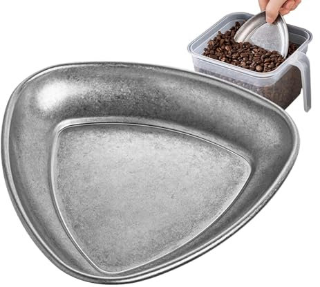 Coffee Dosing Tray - Coffee Beans Dosing Cup | Loose Leaves Tea Vessel Single Dose Measuring Tray | Coffee Bean Weighing Container Tea Vessel | Coffee Bean Measuring Container Stainless Steel Dosing T