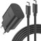 25W Schnellladegerät USB C für Samsung Netzteil USB C Ladegerät für Samsung Galaxy S25 Ultra/S24+/S23 Ultra/S22/S21/A13/A33/A53 5G,Ladestecker USB Fast Charger Adapter mit Kabel 2M (XZ-AD2501C)