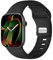 Oielai Kompatibel mit Apple Watch Armband 46mm 45mm 44mm 49mm 42mm(Series 3/2/1) für Damen Herren, Weiche Silikon Ersatzarmband für iWatch Series 10 9 8 7 6 5 4 3 2 1 SE Ultra/Ultra 2, Schwarz