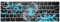 Nyfter - Premium Koi Blossom Keycaps ISO 60% und 75% Custom Keycaps ISO Layout für Mechanische Tastaturen (Blue, 60%)