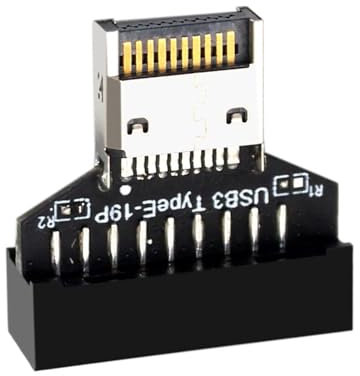 YAOGUI Vertical USB3.0 19Pin 20Pin Header Converter USB C Motherboard Adapter For TypeE Key A