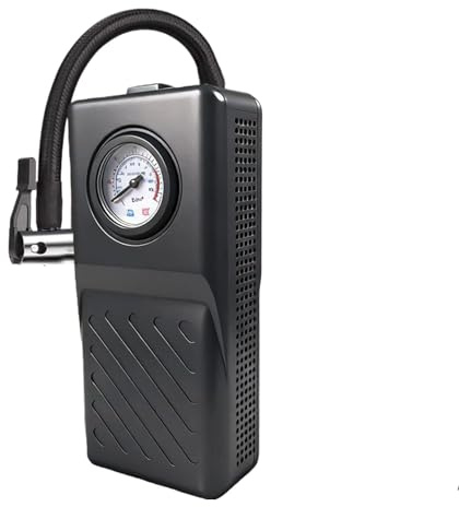 Protoence Car Tire Pump - Rechargeable Auto Shut-Off - Small Car Tire Air Pump Portable,for Electric Scooter Auto Sedan SUV Ball Bike Inflatables Sports Equipment Outdoor Repair