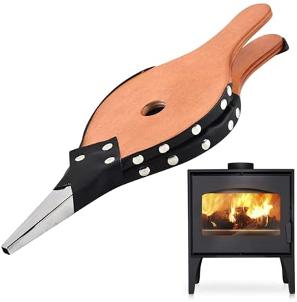 Laubbläser für Holzkamin, 41,9 x 15,9 cm, Blasebalg für Camping-Feuerstelle | Kochventilator, Kaminzubehör für Grillen, Reisen, Lagerfeuer, Hinterhof,