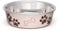 Loving Pets Stainless Steel Bella Dog Bowl Non-Slip Dishwasher Safe & Bacteria Resistant Metallic Pet Dish - Paparazzi Pink - X-Large (1.8 Litre)