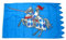 Fahne Ritter mit Pferd blau NEU 90 x 150 cm Flaggen