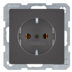 Berker 47436086 Hager Steckdose anthrazit