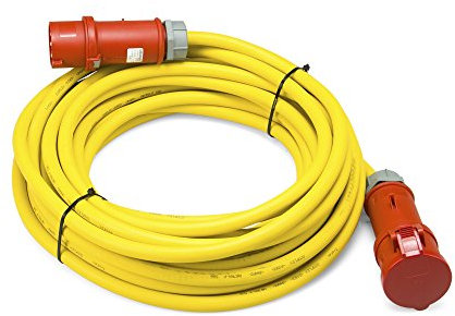 Cable 5x6² 20m incl Plug 32 A Yellow