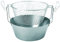 Artame ART23220 – Friteuse inox traditionnelle dite friteuse du Nord fond thermique et panier acier étamé - Ø 20cm, 2l