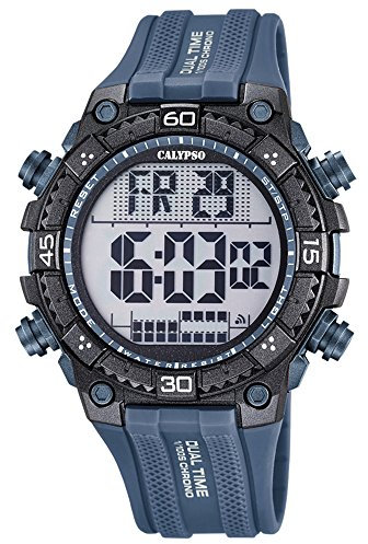 Calypso Herrenarmbanduhr Quarzuhr Kunststoffuhr mit Polyurethanband Alarm-Chronograph digital alle Modelle K5701, Variante:04