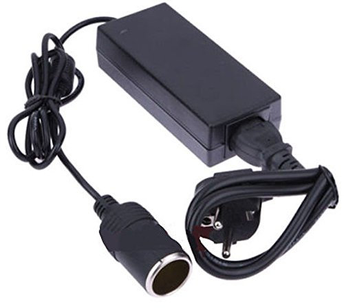 DOBO® Convertitore di Tensione Alimentatore con Presa da Rete Presa 220V ed Uscita accendisigari trasformatore da Rete ad Auto 12V - Max 5A