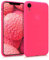 kwmobile Hülle kompatibel mit Apple iPhone XR Hülle - weiches TPU Silikon Case - Cover geeignet für kabelloses Laden - Neon Pink