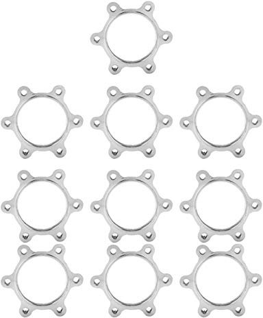 10 STÜCKE Scheibenbremsadapter Aluminiumlegierung Freilauf Gewindenaben 6 Loch Scheibenbremsadapter für Bike Rotor Adapter Ersatzteil(48MM)