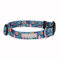 Lucky Love Dog, SweetHoliday Hundehalsband, Winterschmuck, für Mädchen oder Jungen, Blau, mit Tannenzapfen, Größe M