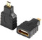 VMOJO 2X Micro HDMI auf HDMI Adapter | HDMI D-Type auf HDMI A-Type Adapter | HDMI-Standard 2.0, Digitalgeräten/Handy/Kamera Konverter Adapter bis zu 2160/1080 Full HD Vergoldete Kontakte