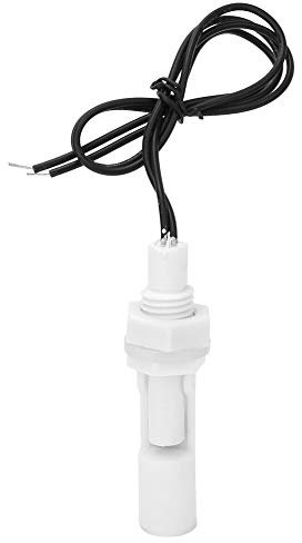 2PCs 16mm 0-110V DC interrupteur de capteur de niveau d'eau, 0.2Mpa haute fiabilité interrupteurs à flotteur de capteur de niveau de liquide latéral en plastique