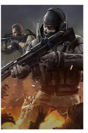 Call of Duty Mobile Ghost Leinwand-Kunstposter und Wandkunst, Bilddruck, modernes Familienschlafzimmer-Dekor-Poster