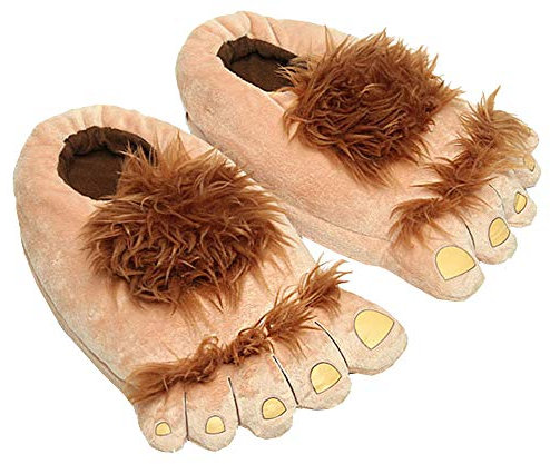 Taodyans Pantoufles d'intérieur Automne Hiver Femmes Antidérapantes Chaudes Maison Chaussures Drôle Chaussons Pantoufles d'intérieur Coton Pantoufles (Hobbit, L)
