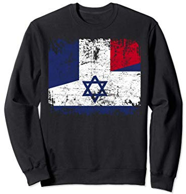 ISRAËL FRANCE DRAPEAU DE L'AMITIÉ FRANÇAIS Sweatshirt