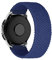 MroTech Compatible avec Samsung Galaxy Watch 5/5 Pro/Galaxy Watch 4/4 Classic/Active/ Active2 Bracelet Nylon Tressé Remplacement pour Huawei GT 2/GT3 42 mm Bande Montre 20mm Solo Loop,Bleu/M