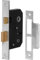 Jiyo.Outdoor Door Lock in Chrome Finish, 3 Lever Mortice Sash Lock with 2 Keys & Screws - 64mm