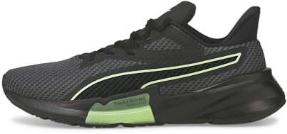 PUMA PWRFRAME TR Herren Gymnastikschuh, Black-Fizzy Lime, 40 EU, Schwarz, 40.5 EU