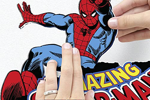 Marvel Wandtattoo von Komar - Spider-Man Comic Classic - 50 x 70 cm (Breite x Höhe) - 1 Teile - Deco-Sticker, Wandaufkleber, Wandsticker, Wanddeko, Kinderzimmer - 14077h