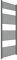 ERCOS Scaldasalviette Termoarredo Bagno Dimensioni 750x1800 MM Radiatore Colore Grigio Ferro Opaco , Attacchi da 1/2 Fornito Con Kit Montaggio