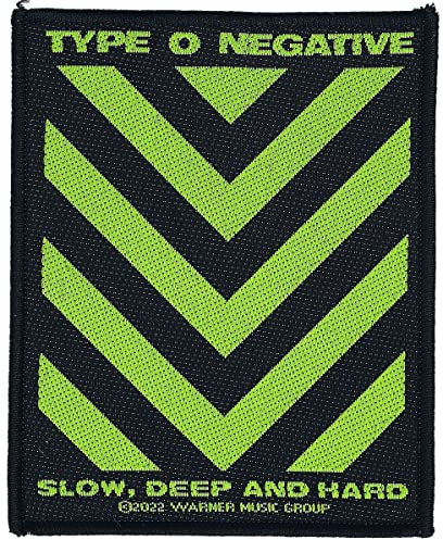 Type O Negative Slow, deep and hard Unisex Patch schwarz/grün 100% Polyester Band-Merch, Bands