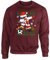 England Christmas Mens Sweatshirt World Cup 2025 Football Boys Pullover Jumper Funny Santa Dab Dabbing Novelty Unisex Gift Girls Kids Sweat Printed Design Maroon - Large