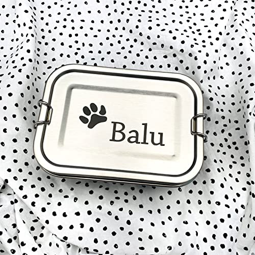 Brotdose Hunde Leckerlie personalisiertes Geschenk Geburtstag