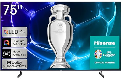Hisense TV 75A7KQ - QLED Smart TV de 75 Pulgadas Televisor, con Quantum Dot Colour, 60Hz VRR, Dolby Vision & Dolby Atmos, Bluetooth & HDMI, Compartir en el televisor, Alexa Built-in (2023)