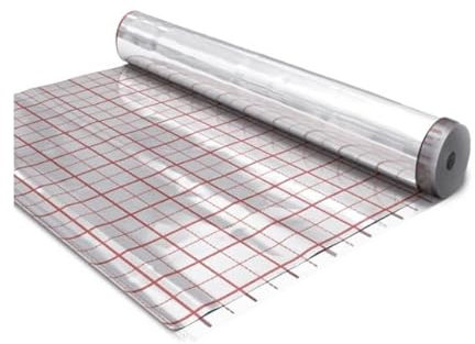 Rasterfolie 50m² Fußbodenheizung Isolier FußbodenisolierungAluminium Thermofolie