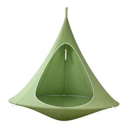 Hängematten Konische Zelt-hängende Sitzsatz Hängsack Silk Cocoon Hammock Verandaschaukel Kinder/Erwachsene im Innen- und Außenzelt 100cm Outdoor Farbe PINK (BRAUN)