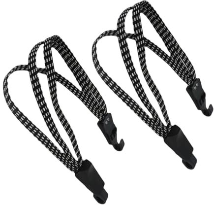 Cinturino Elastico per Bici,2 Pz Cavi Elastici Resistenti con Doppi Ganci Bungee Piatto Blocco Bici Bagagli Corda Bicicletta Cavi Elastici per Biciclette Moto