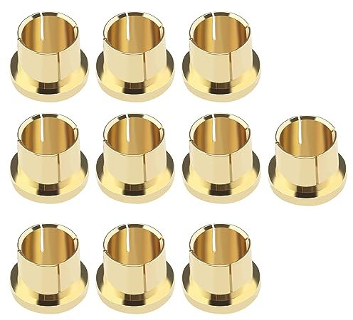 VGOL 10PCS Vergoldete RCA Staubdichte Kappe Schutzhülle RCA Buchse Endkappe Zum Blockieren von RF RFI EMI Interferenzen Und Rauschen