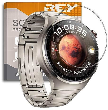 REY Pack 6X Pellicola salvaschermo per Huawei Watch 4 PRO 48mm, qualità Premium