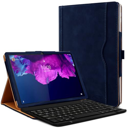 karylax - Clavier AZERTY + Étui de Protection Bleu pour Lenovo Tab P11 Pro TB-J706F (11.5 Pouces)