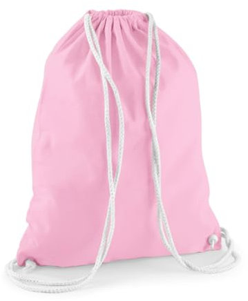 minimutz Sac de gym en coton à tirer - Sac à chaussures à peindre - Sac de sport en toile de jute, [14] Rose, 37x46 cm