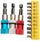 3 Stück Trockenbau Bit, Magnetisch Schnellwechsel Bithalter, Schraubtiefeneinstellung, 1/4-Zoll-Sechskantschaft 65mm Trockenbau Aufsatz mit Bit Set, für Bohrmaschine Schraubendreher
